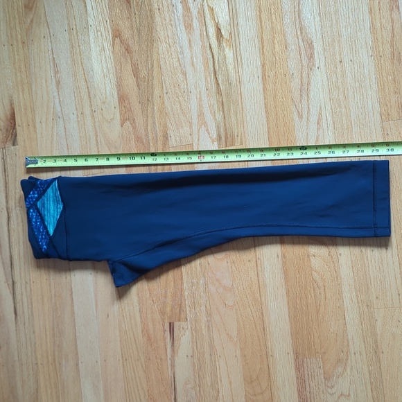 Lululemon Wunder Under Crop III Tight Women' Hero Blue Inkwell Samba - Picture 13 of 14